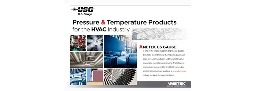 Pressure gauges, pressure transmitters, and pressure transducers for the HVAC Industry.